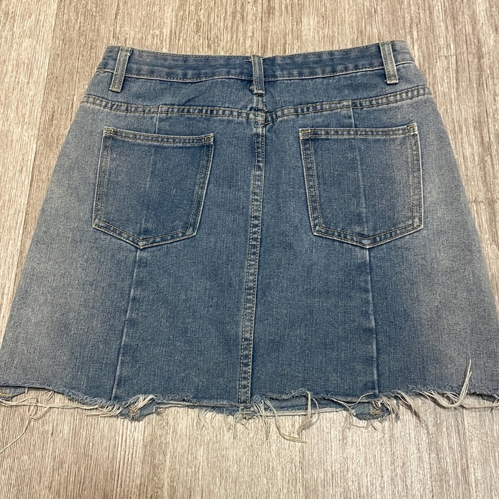 Boutique Jean Mini Skirt - Picture 3 of 4
